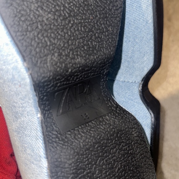 Zara Platform Jean Sandals - Picture 3 of 3